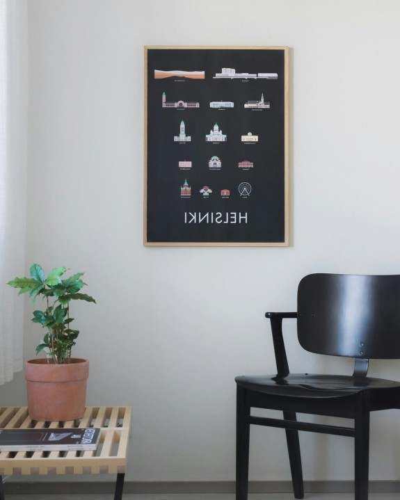 Three-seater sofa in living room