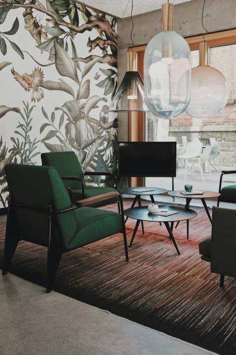 Compact loveseat and table